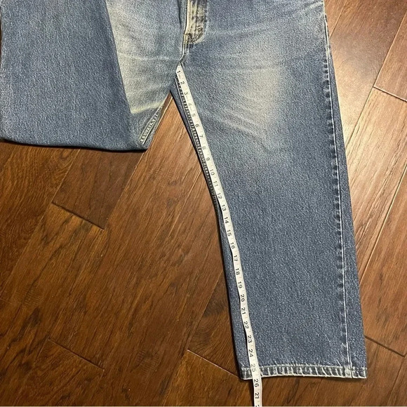 Vintage Levis 505 Straight Leg Blue Cotton USA Made Jeans - Picture 8 of 10